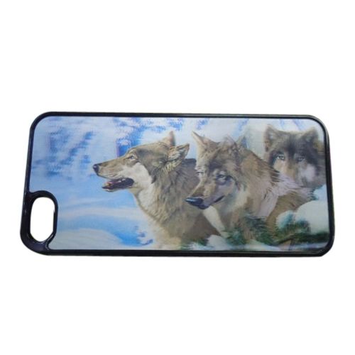 Capa para iPhone 5 (Efeito 3D - Lobos na Neve)